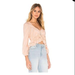 Free people long sleeve blouse SZ- XS